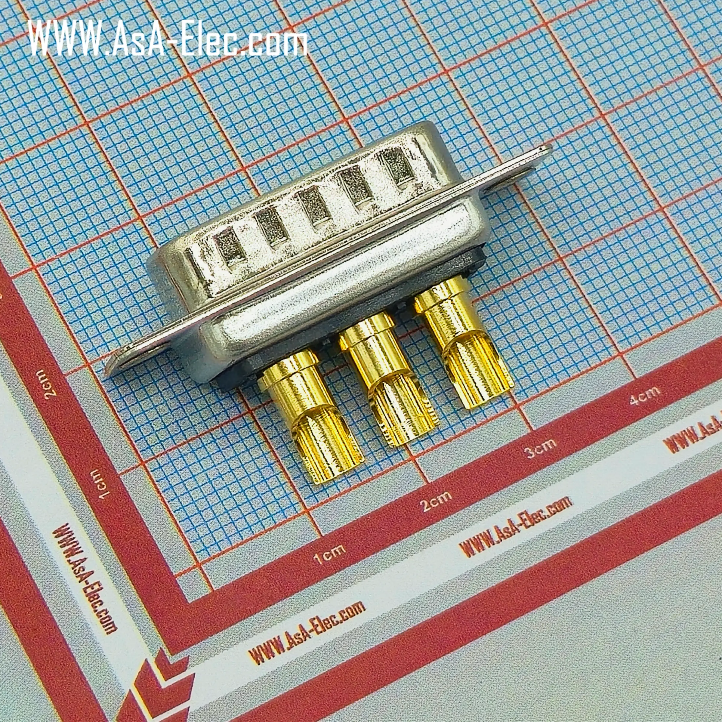 POWER D-SUB 3V3 SOLDER CUP-MALE 